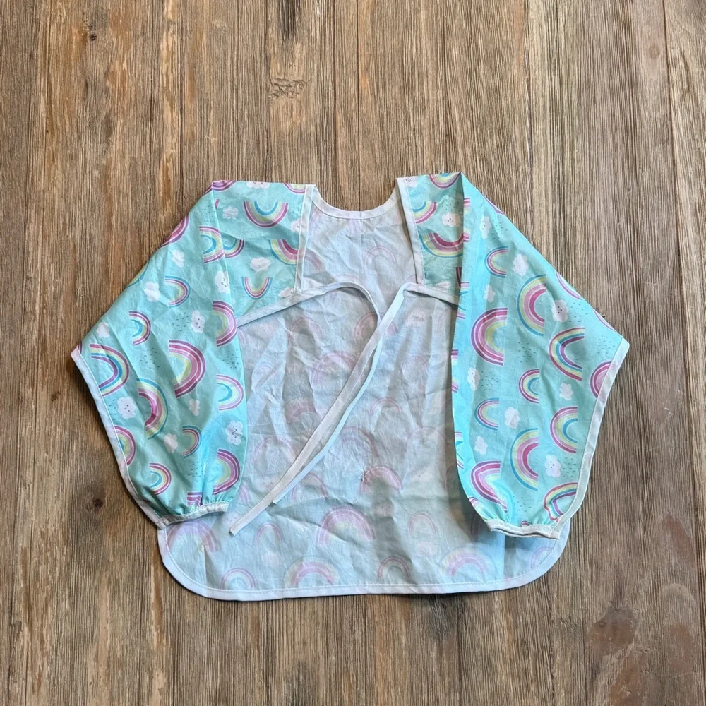 Bumkins Set of 4 Rainbow and Chevron Bib Collection